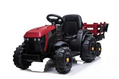 Traktor mit Anhänger - rot