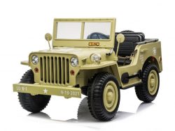 Offroad Jeep Militär Camouflage - Kinder - Elektroauto - 3-Sitzer - 4Wd